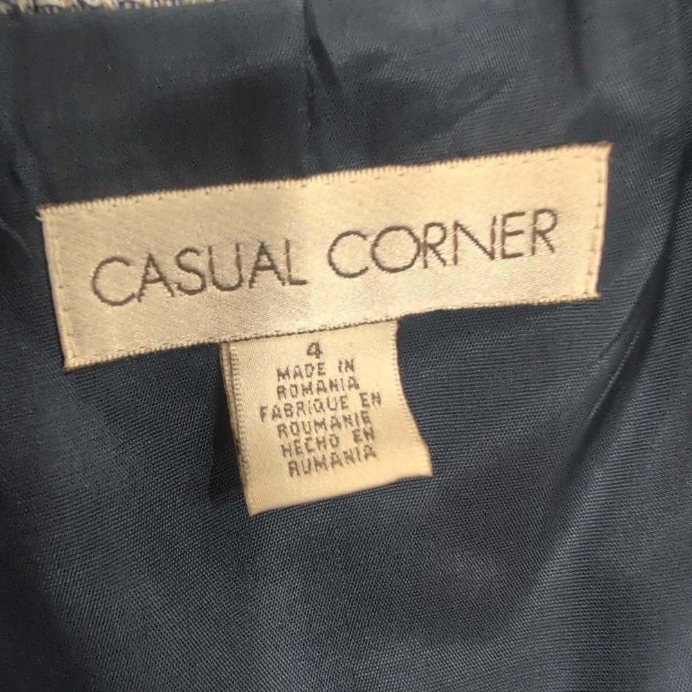 Casual Corner Women's Gray Textured Blazer Jacket Size 4 - Picture 2 of 7